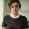 Damski t-shirt z nadrukiem - zła i piękna