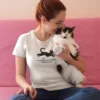 Koszulka z nadrukiem - Nie potrzebuję terapii, mam kota