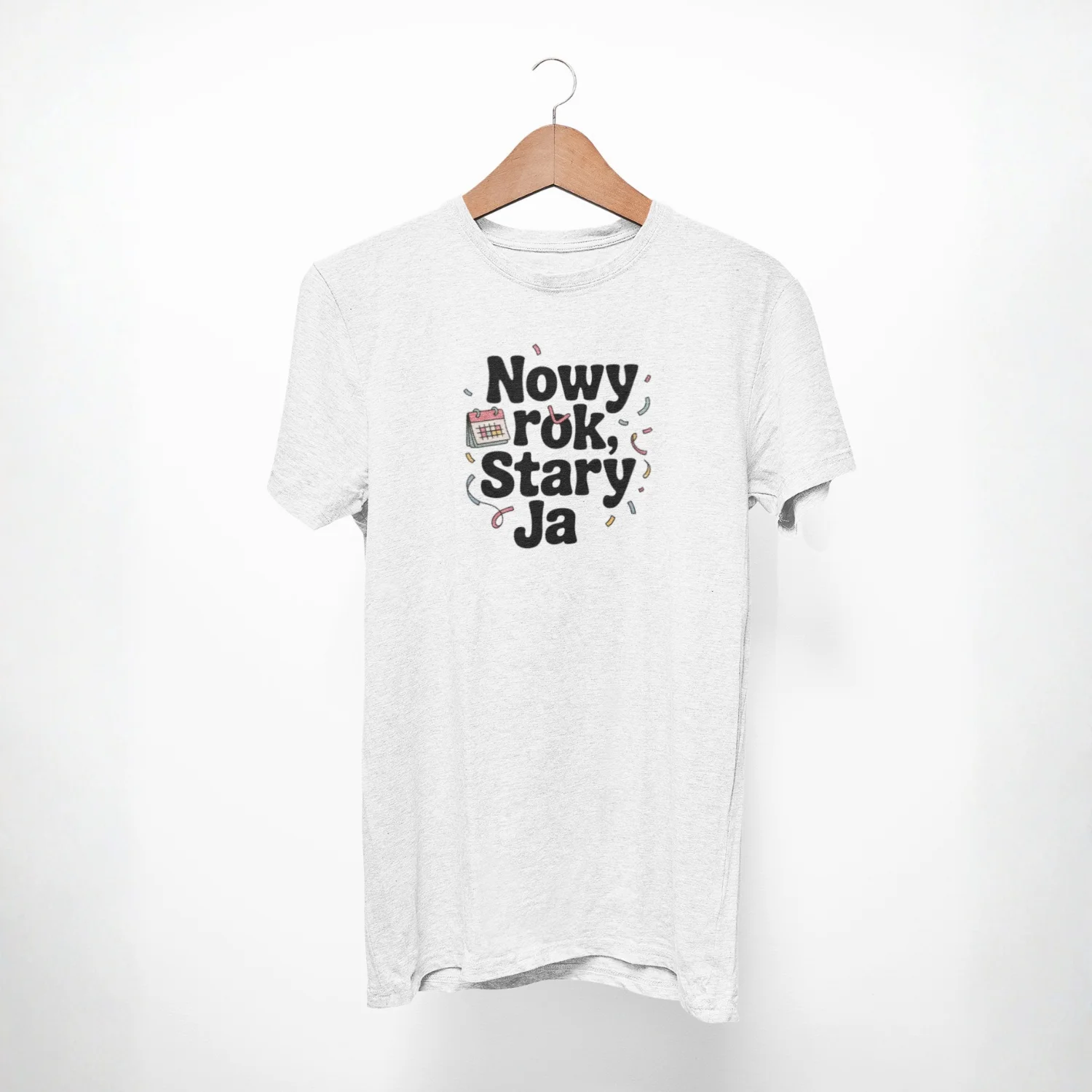 T-shirt męski z nadrukiem - Nowy rok, stary ja