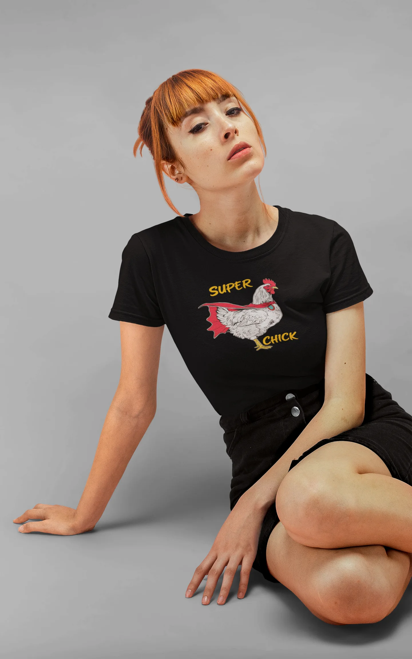 T-shirt damski z nadrukiem, Malfini - Super Chick