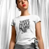 T-shirt z nadrukiem Normal people scare me