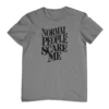 T-shirt z nadrukiem Normal people scare me szary męski i damski Malfini