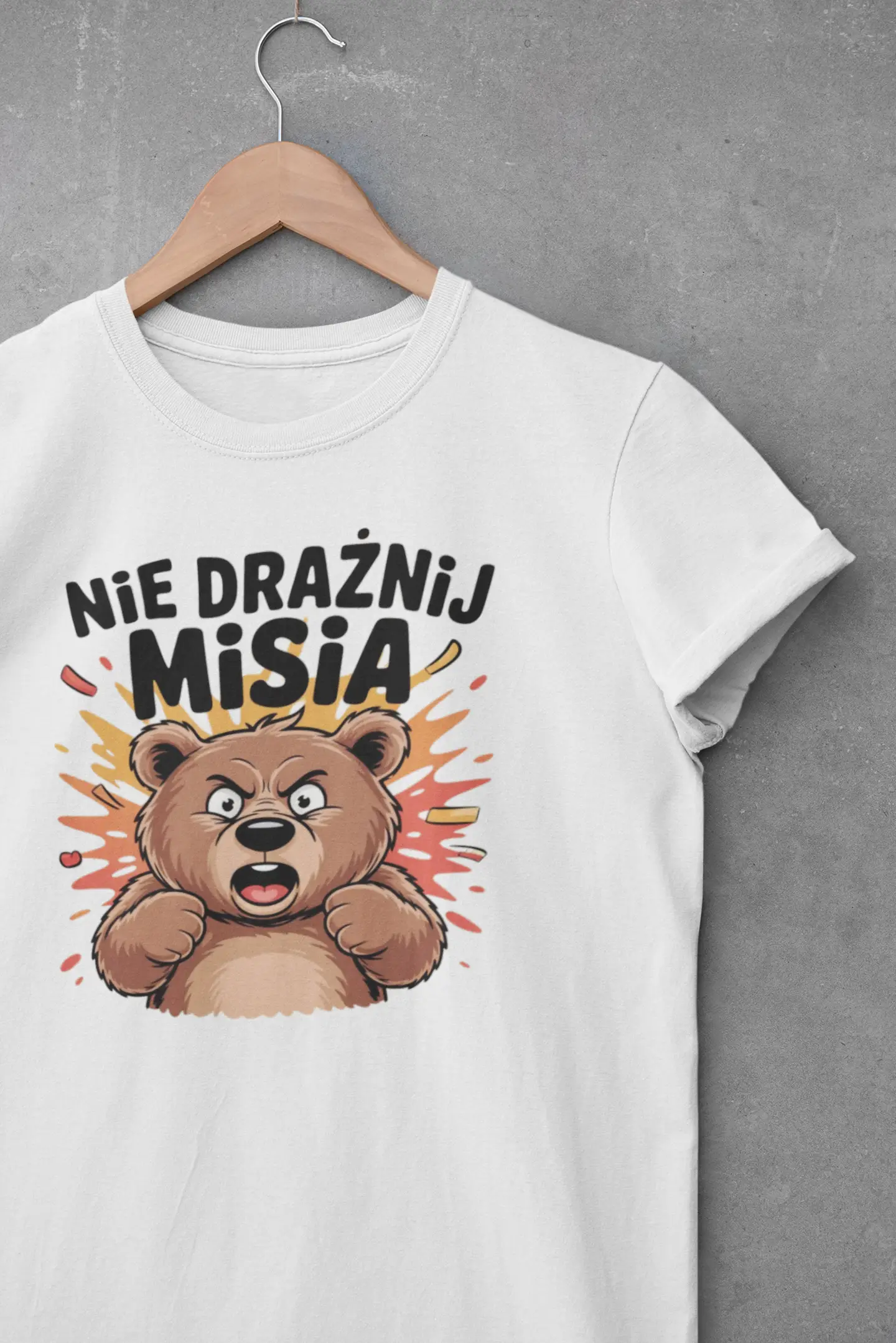 Tshirt damski - nie draznij misia