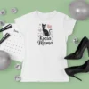 Tshirt z nadrukiem dla kociary Kocia Mama - koszulka biała