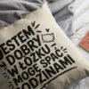 personalizowana poduszka z naturalnej bawełny 40x40