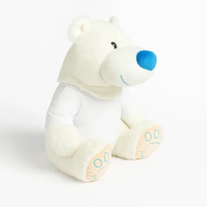 pluszak z nadrukiem miś polarny 33cm