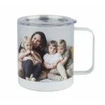 Personalizowany kubek stalowy light z uchwytem, 330ml - Twój Projekt