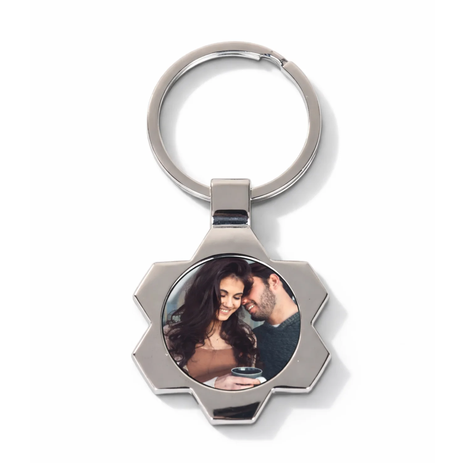 brelok z nadrukiem kwiatek 8x3cm