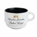 Filiżanka z nadrukiem Solo, kolorowy środek, 170ml - Twój Projekt