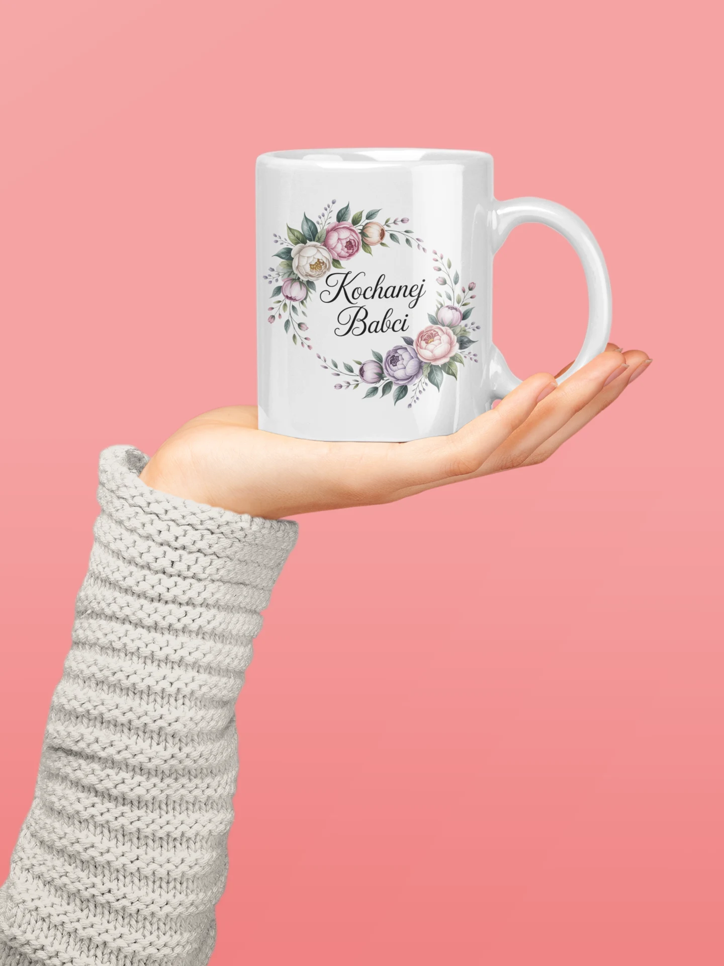 Kubek z nadrukiem dla Babci - Kochanej Babci - obrazek 3