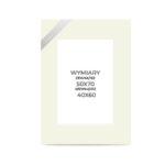 Ramka passe-partout 50x70 prostokąt  (okno 40x60) - beżowa