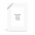 Ramka passe-partout 50x70 prostokąt  (okno 40x60) - biała