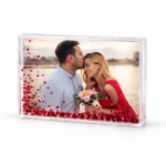 Ramka wodna na zdjęcie 10x15cm - płatki serca