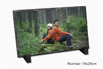 Kamienna płytka granitowa z nadrukiem, 19x29cm - Twój Projekt