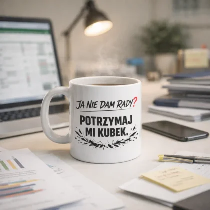 Kubek z humorem - potrzymaj mi kubek