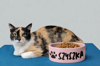 personalizowana miska dla kotka