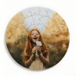 Puzzle ze zdjęciem okrągłe 45 el., 20cm - Własny nadruk