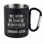 Kubek grawerowany z karabińczykiem, 300ml - Twój Nadruk