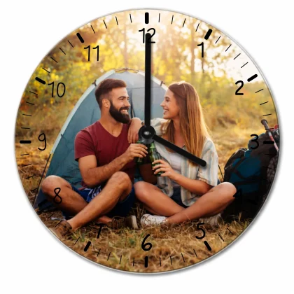 personalizowany zegar ścienny z nadrukiem 20cm okrągły (1)