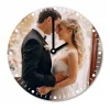 personalizowany zegar ze zdjęciem 20cm okrągły