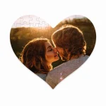 Puzzle w kształcie serca ze zdjęciem, 63 elementy - Twój Nadruk