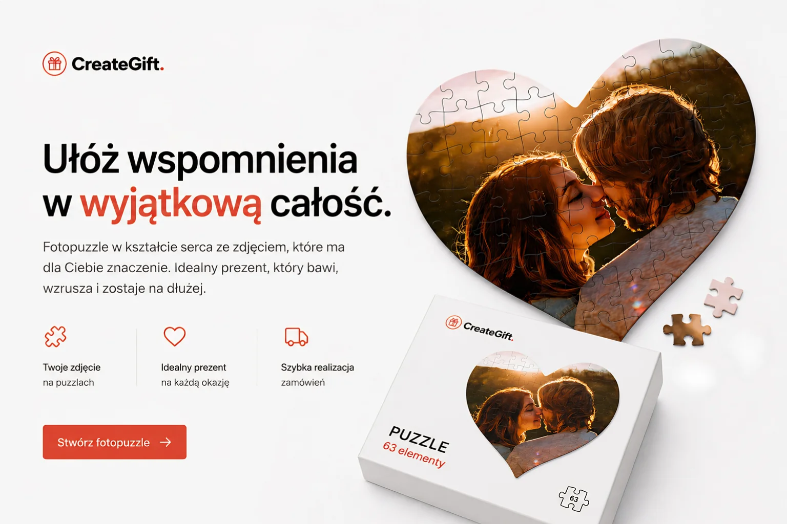 puzzle z własnym nadrukiem