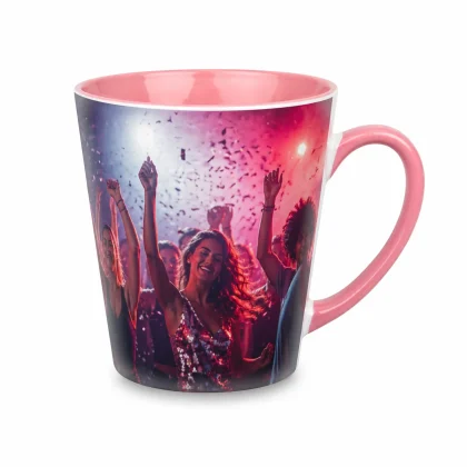 różowy kubek latte ze zdjęciem 300ml