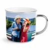 personalizowany kubek srebrny z własnym nadrukiem zdjęciem glamour 300ml