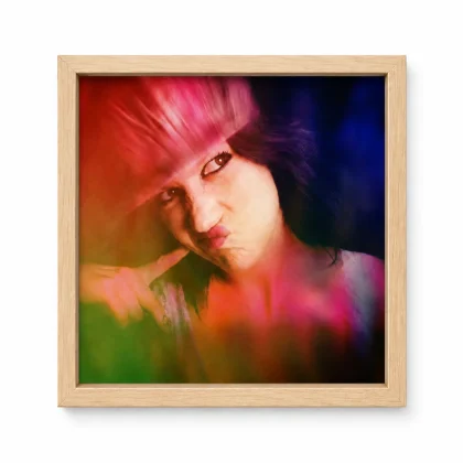 personalizowany obraz w ramie american box naturalny kolor 30x30
